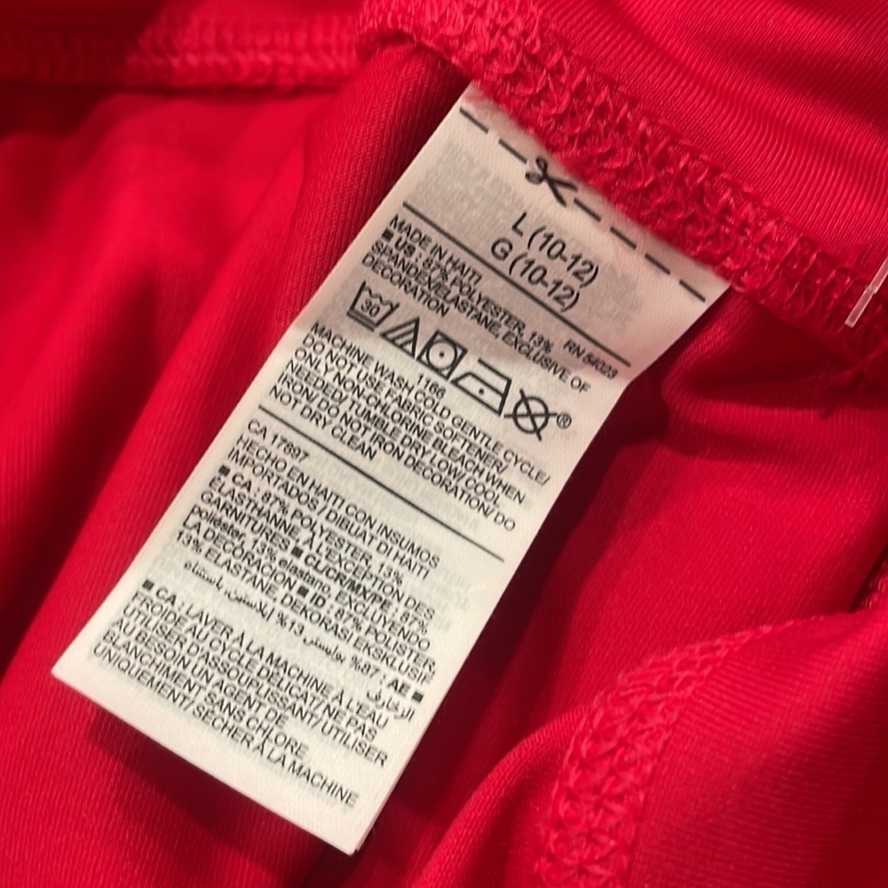 Girls red leggings - Picture 6 of 8